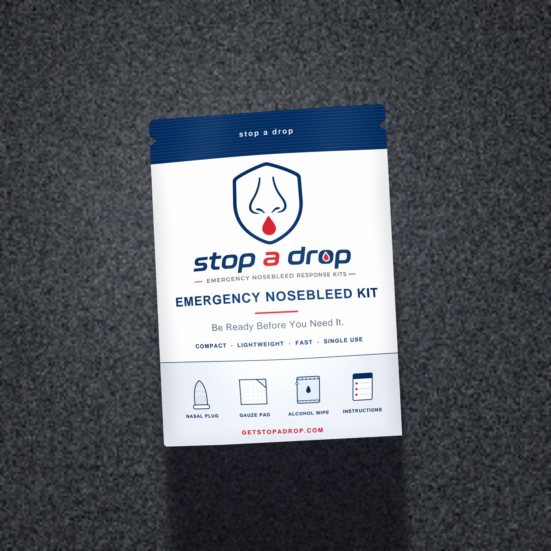 Stop A Drop kit on slate surface